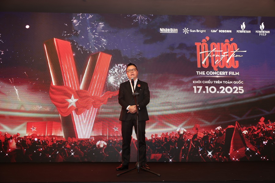 Ông Lê Quốc Minh, Ủy viên Trung ương Đảng, Tổng Biên tập Báo Nhân Dân, Phó Trưởng ban Tuyên giáo và Dân vận Trung ương, Chủ tịch Hội Nhà báo Việt Nam phát biểu