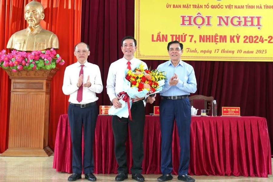 Ông Nguyễn Thành Đồng giữ chức Chủ tịch Ủy ban MTTQ Việt Nam tỉnh Hà Tĩnh