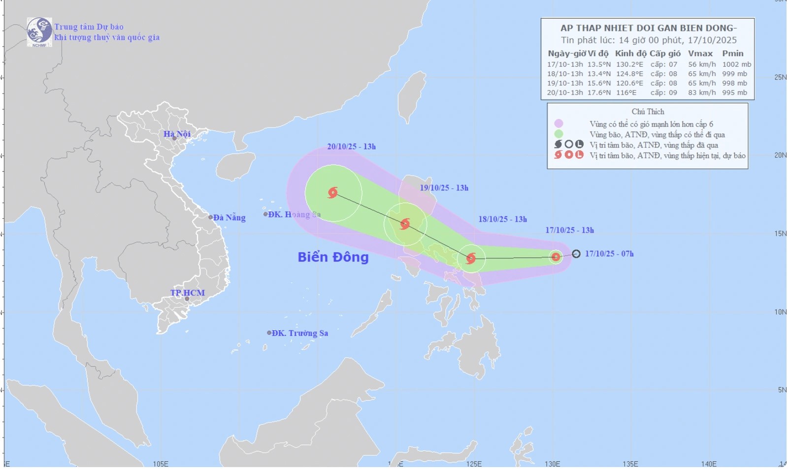 Thanh Hóa chủ động ứng phó với áp thấp nhiệt đới gần Biển Đông có khả năng mạnh lên thành bão