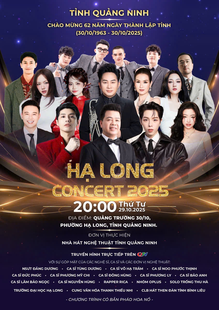 Concert Hạ Long 2025 “Hào khí Di sản - Bừng sáng tương lai”