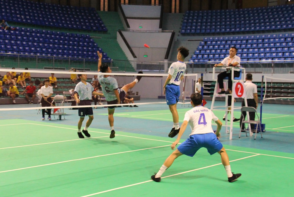 Gần 240 vận động viên tranh tài tại Giải Vô địch Đá cầu đồng đội quốc gia tổ chức ở Bắc Ninh