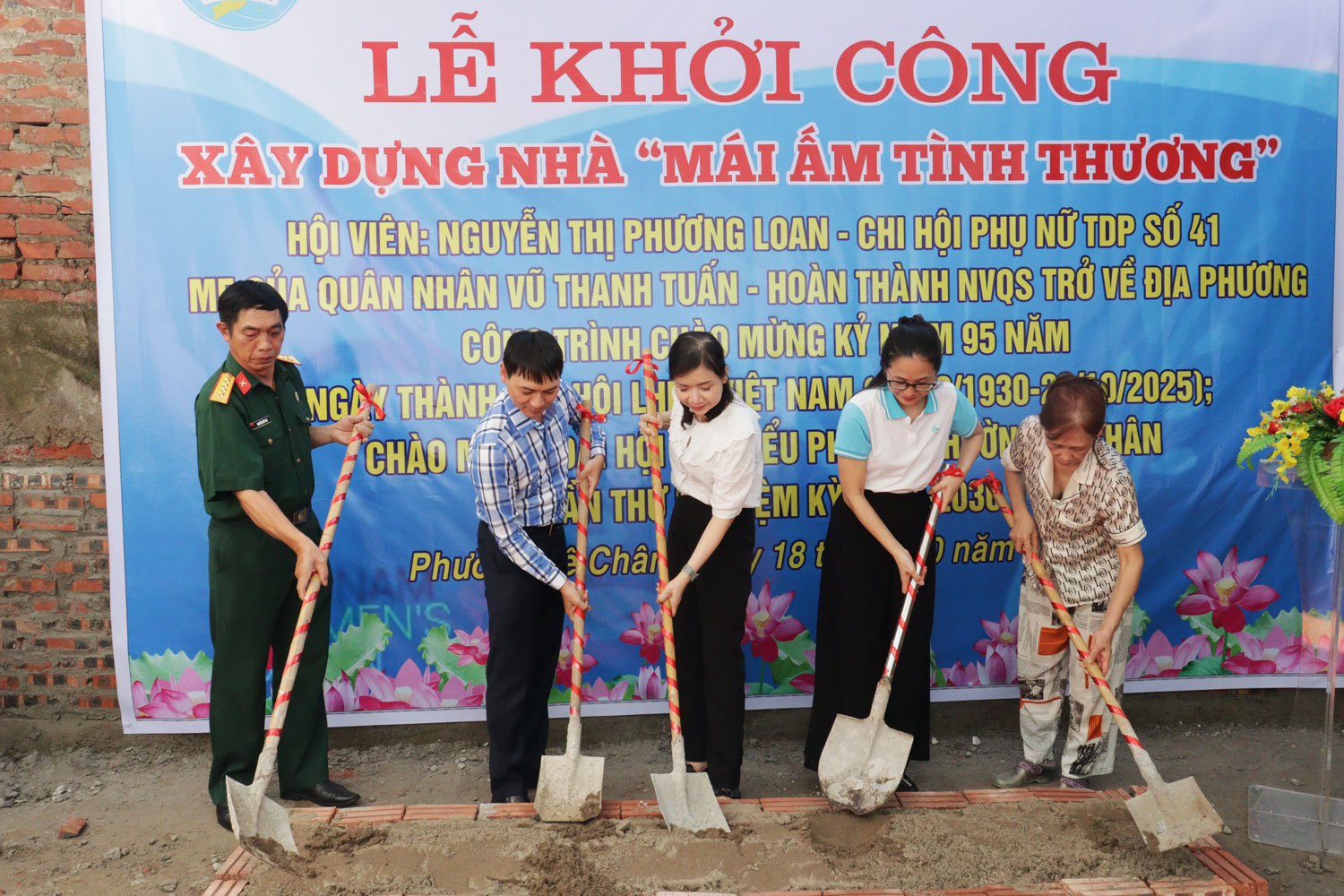 Khởi công xây nhà “Mái ấm tình thương” cho hội viên phụ nữ có hoàn cảnh khó khăn phường Lê Chân