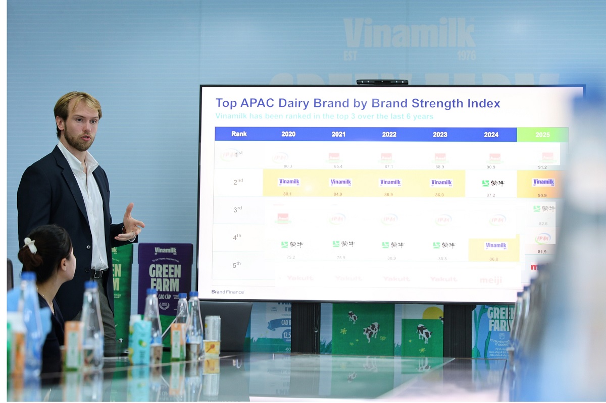 Ông Alex Haigh – Giám đốc điều hành Brand Finance khu vực châu Á – Thái Bình Dương chia sẻ về báo cáo giá trị thương hiệu năm 2025 (Ảnh: Nguyễn Hoàng). Ông Alex Haigh – Giám đốc điều hành Brand Finance khu vực châu Á – Thái Bình Dương chia sẻ về báo cáo giá trị thương hiệu năm 2025 (Ảnh: Nguyễn Hoàng).