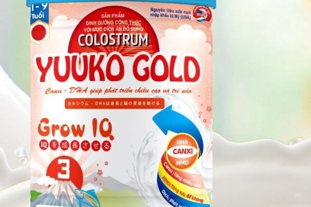 Colostrum Yuuko Gold Grow IQ là một trong những sản phẩm của Dược Homel bị thu hồi Colostrum Yuuko Gold Grow IQ là một trong những sản phẩm của Dược Homel bị thu hồi