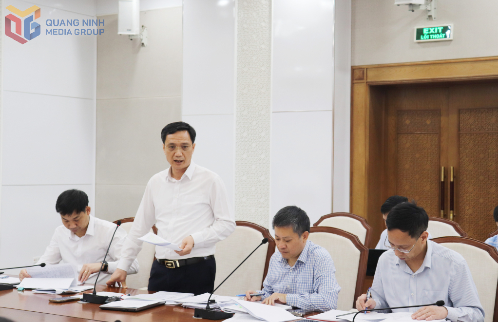 Lãnh đạo Sở KH&CN Quảng Ninh phát biểu tại cuộc họp.