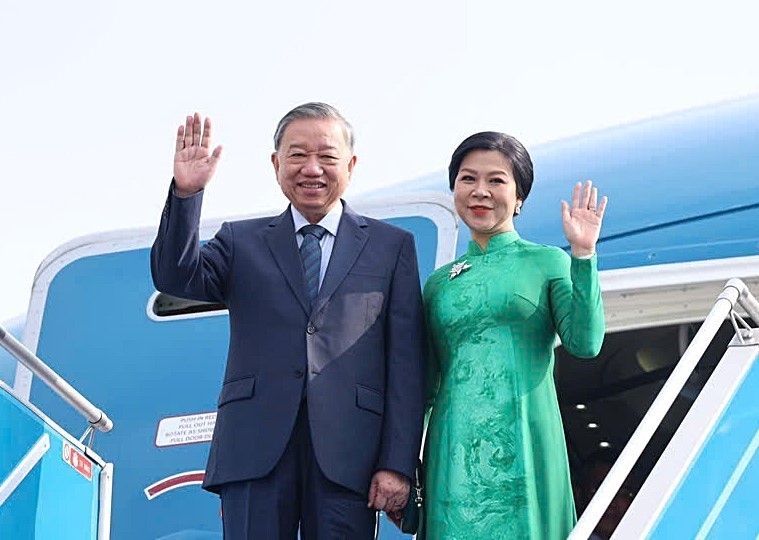 Tổng Bí thư Tô Lâm và phu nhân. Ảnh: TTXVN Tổng Bí thư Tô Lâm và phu nhân. Ảnh: TTXVN
