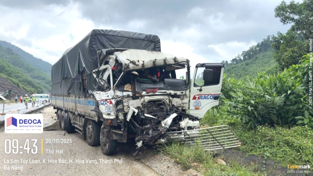 Tai nạn liên hoàn trên cao tốc La Sơn - Túy Loan, 2 người nhập viện