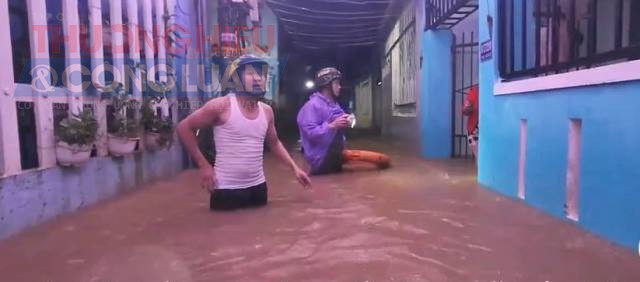 Vùng “rốn lũ” Mẹ Suốt, phường Hòa Khánh.