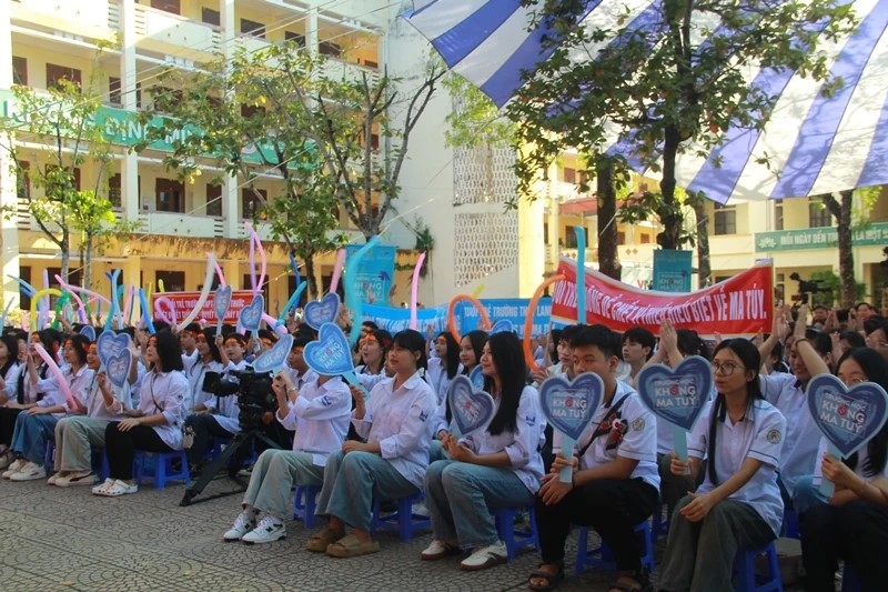 Học sinh tại Thanh Hóa hào hứng tham gia cuộc thi “Trường học không ma túy”