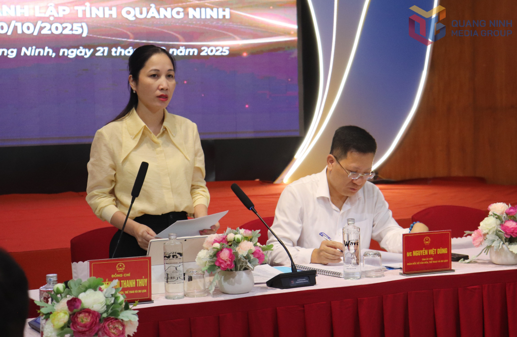 Lãnh đạo Sở Văn hóa, Thể thao và Du lịch Quảng Ninh thông tin về chương trình Lãnh đạo Sở Văn hóa, Thể thao và Du lịch Quảng Ninh thông tin về chương trình