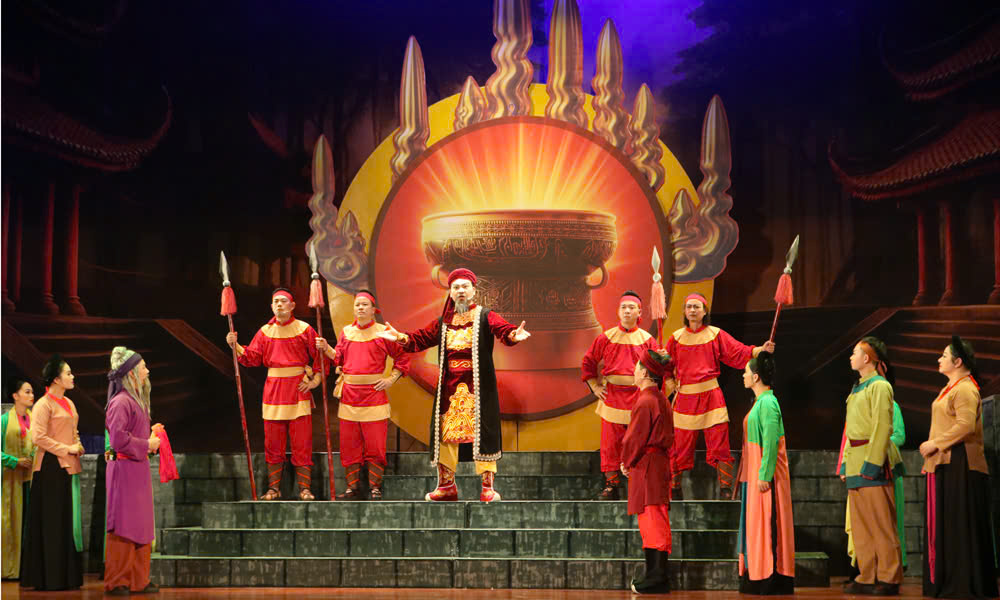 Một cảnh trong vở chèo Một cảnh trong vở chèo