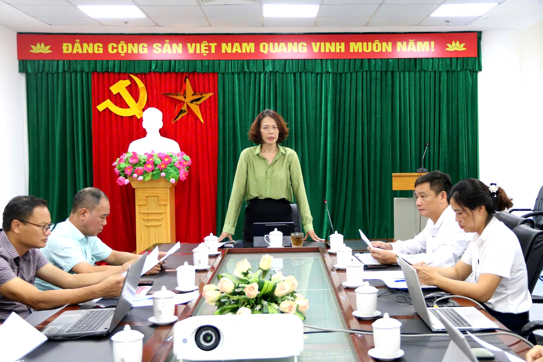 Phó Giám đốc Sở Văn hóa, Thể thao và Du lịch, Trưởng Ban Tổ chức Giải Phạm Thị Tô Trang phát biểu tại cuộc họp. Phó Giám đốc Sở Văn hóa, Thể thao và Du lịch, Trưởng Ban Tổ chức Giải Phạm Thị Tô Trang phát biểu tại cuộc họp.