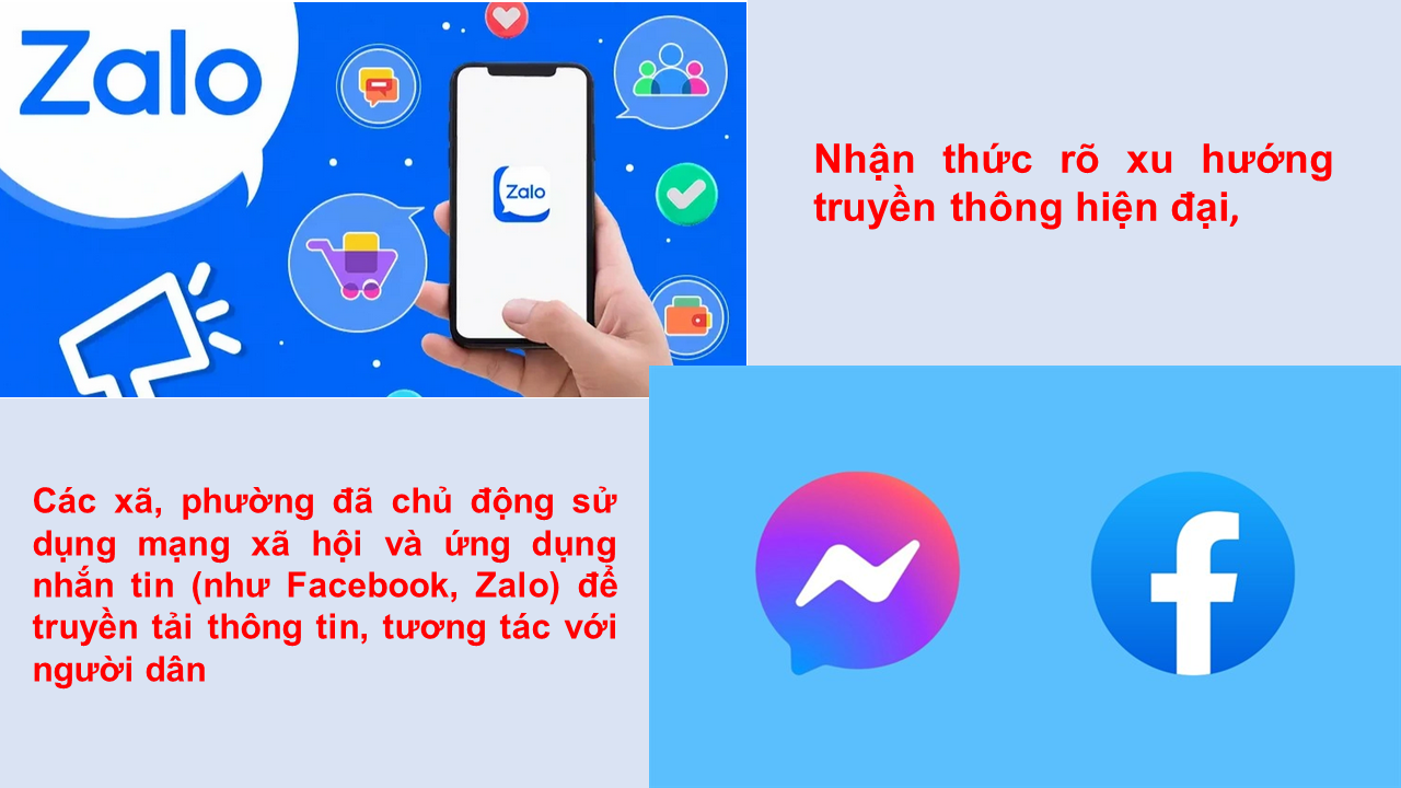 Các xã, phường trên địa bàn tỉnh Lào Cai đã chủ động sử dụng mạng xã hội và ứng dụng nhắn tin (như Facebook, Zalo) để truyền tải thông tin, tương tác với người dân Các xã, phường trên địa bàn tỉnh Lào Cai đã chủ động sử dụng mạng xã hội và ứng dụng nhắn tin (như Facebook, Zalo) để truyền tải thông tin, tương tác với người dân