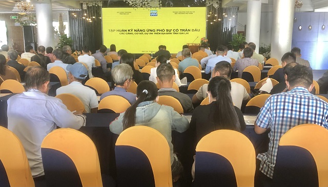 Gia Lai: Tập huấn kỹ năng ứng phó sự cố tràn dầu