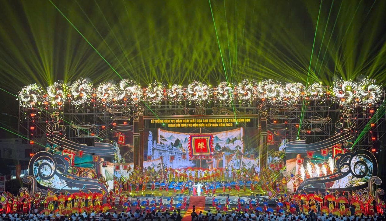 Lễ tưởng niệm 725 năm ngày mất của anh hùng dân tộc Trần Hưng Đạo và khai hội mùa thu Côn Sơn – Kiếp Bạc năm 2025. Lễ tưởng niệm 725 năm ngày mất của anh hùng dân tộc Trần Hưng Đạo và khai hội mùa thu Côn Sơn – Kiếp Bạc năm 2025.