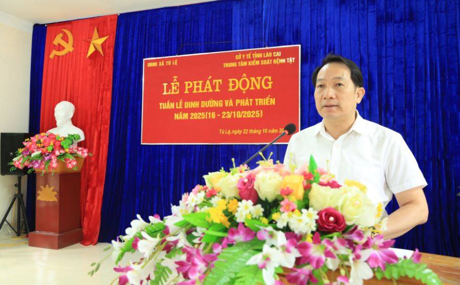 Phát động Tuần lễ Dinh dưỡng và Phát triển năm 2025 tại xã Tú Lệ