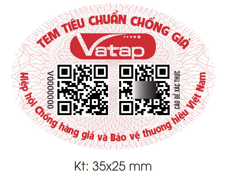 Tem tiêu chuẩn chống hàng giả Tem tiêu chuẩn chống hàng giả