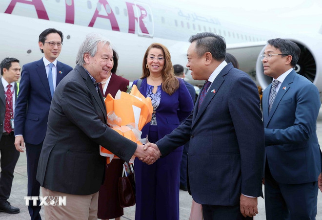 Tổng Thư ký Liên hợp quốc António Guterres bắt đầu thăm chính thức Việt Nam