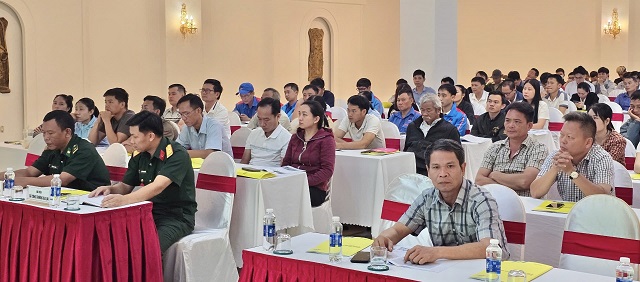 Đại biểu lãnh đạo, quan khách tham dự Khai giảng Lớp Tập huấn. Ảnh: Thương Hiền