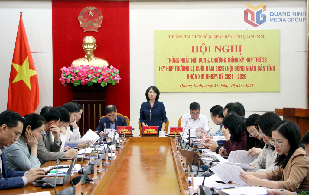 Thống nhất nội dung, chương trình Kỳ họp thường lệ HĐND tỉnh Quảng Ninh cuối năm 2025
