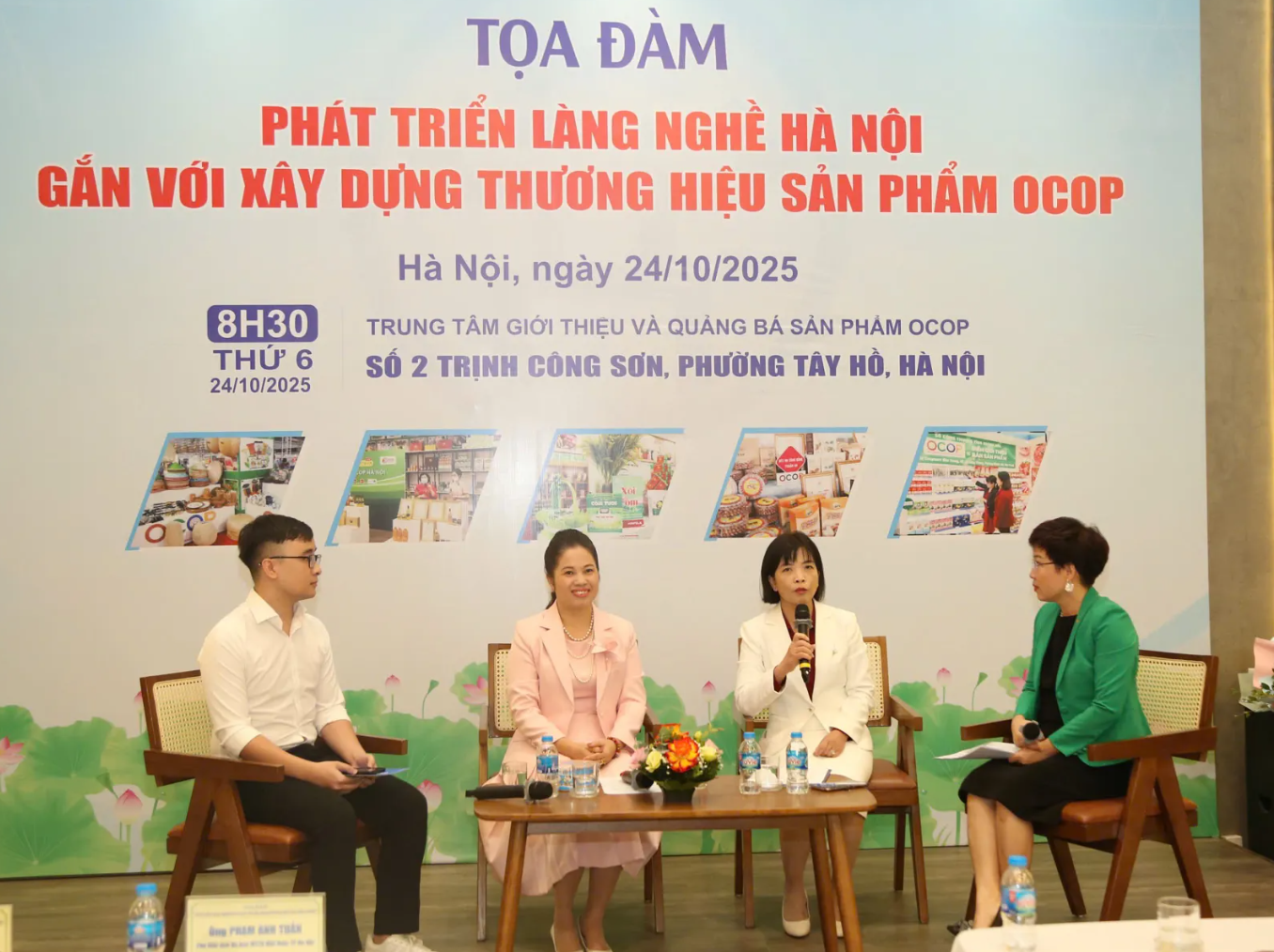 Các diễn giả chia sẻ tại toạ đàm. Ảnh: Phạm Hùng Các diễn giả chia sẻ tại toạ đàm. Ảnh: Phạm Hùng