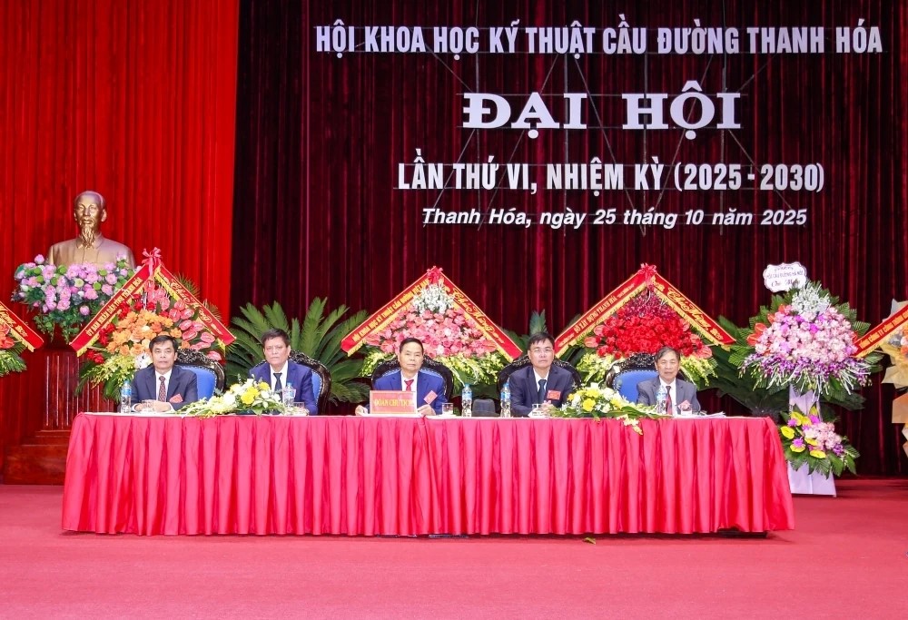 Ban chấp hành Hội KHKT cầu đường Thanh Hóa, nhiệm kỳ 2025-2030.