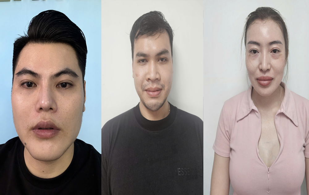 Chủ mưu Nguyễn Văn Trường (ngoài cùng bên trái) cùng Cao Tấn Tú, Nguyễn Ngọc Thùy Linh khi bị bắt giữ Chủ mưu Nguyễn Văn Trường (ngoài cùng bên trái) cùng Cao Tấn Tú, Nguyễn Ngọc Thùy Linh khi bị bắt giữ