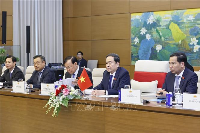 Chủ tịch Quốc hội Trần Thanh Mẫn phát biểu. Ảnh: Doãn Tấn/TTXVN Chủ tịch Quốc hội Trần Thanh Mẫn phát biểu. Ảnh: Doãn Tấn/TTXVN