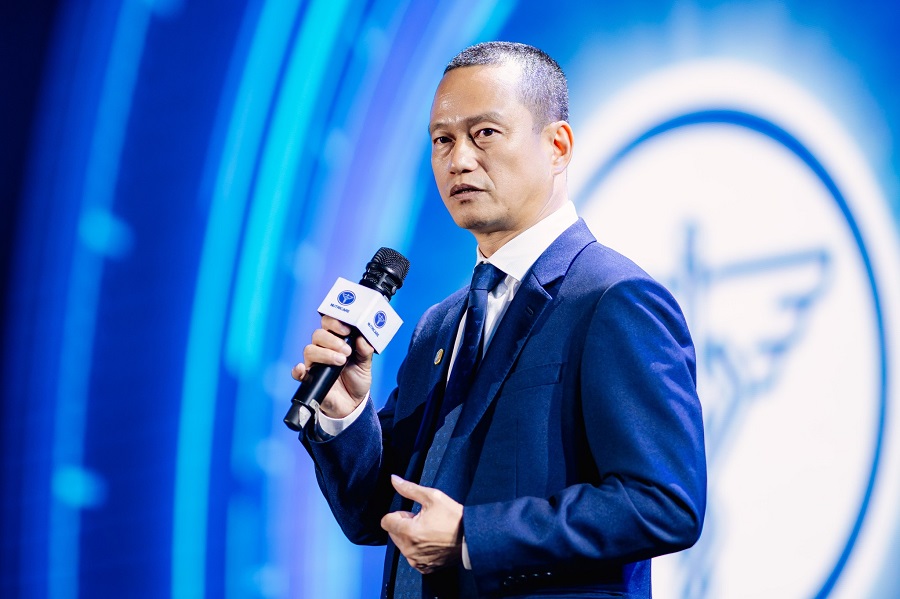 Ông Nguyễn Đức Minh - Tổng Giám đốc Nutricare chia sẻ tại Lễ kỷ niệm 15 năm thành lập công ty