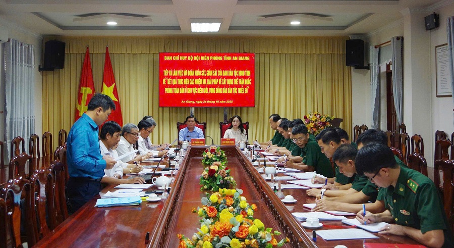 Ban Dân tộc HĐND tỉnh khảo sát, giám sát chuyên đề tại BĐBP tỉnh An Giang