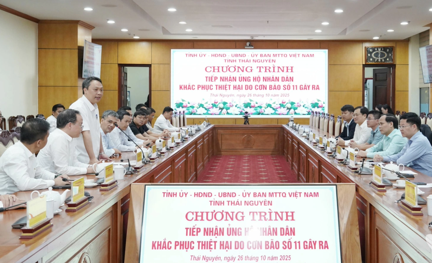 Thái Nguyên tiếp nhận hơn 2,3 tỷ đồng ủng hộ khắc phục hậu quả bão lũ