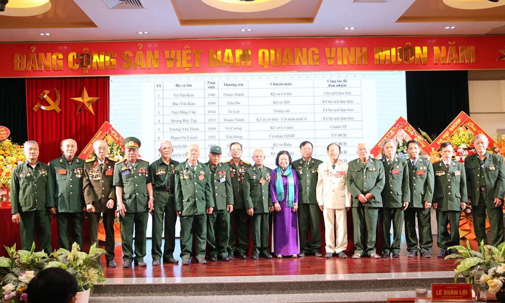 Đồng chí Trương Mỹ Hoa chúc mừng Ban Chấp hành Hội Chiến sĩ cách mạng bị địch bắt tù đày tỉnh Bắc Ninh. Đồng chí Trương Mỹ Hoa chúc mừng Ban Chấp hành Hội Chiến sĩ cách mạng bị địch bắt tù đày tỉnh Bắc Ninh.