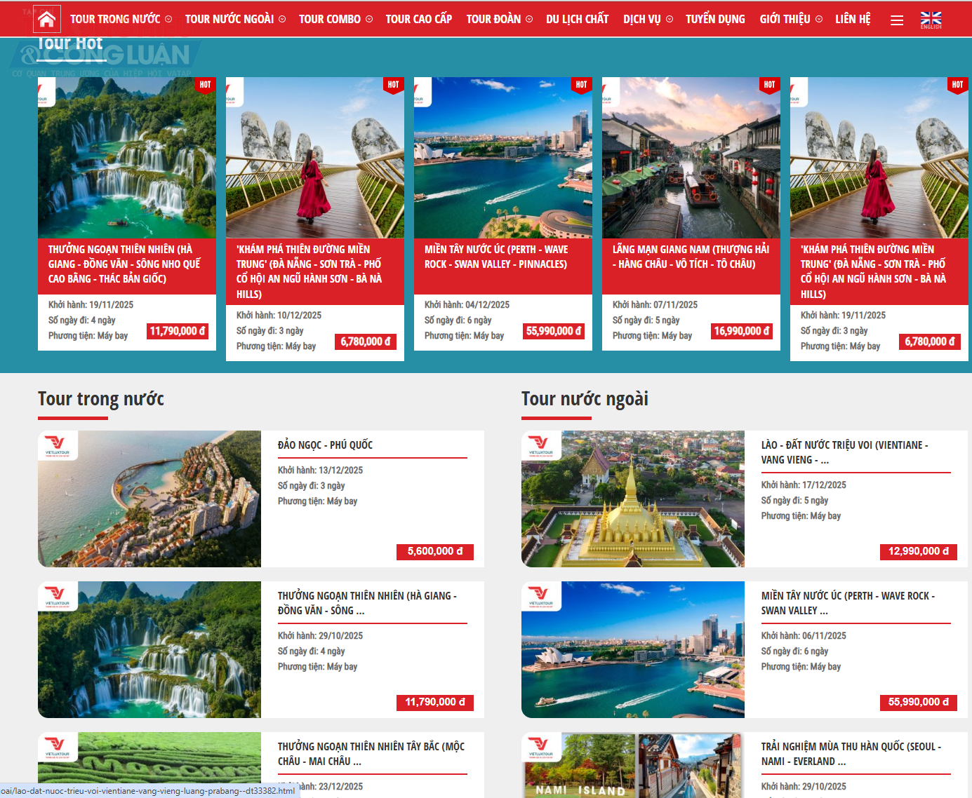 Các tour du lịch hót tại Vietluxtour dịp cuối năm Các tour du lịch hót tại Vietluxtour dịp cuối năm