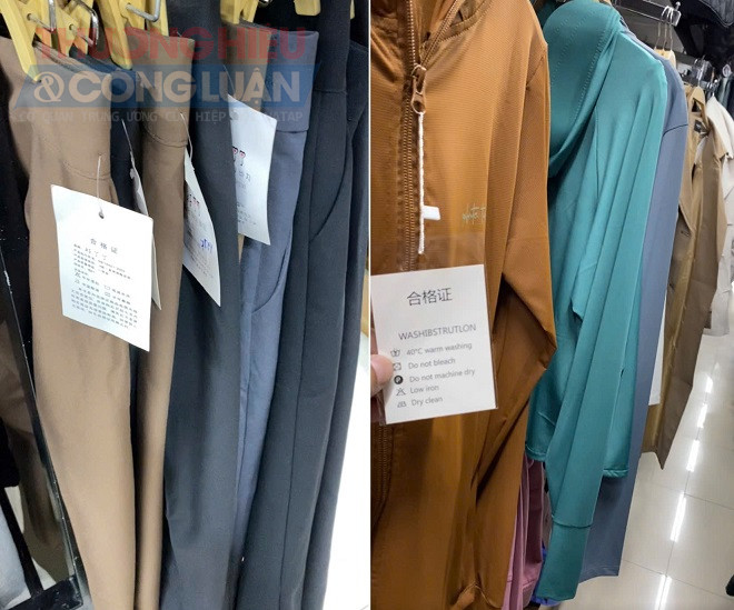 Không khó để có thể bắt gặp những sản phẩm gắn tem nhãn mác gốc chữ Trung Quốc mà không có tem nhãn phụ tiếng Việt Không khó để có thể bắt gặp những sản phẩm gắn tem nhãn mác gốc chữ Trung Quốc mà không có tem nhãn phụ tiếng Việt