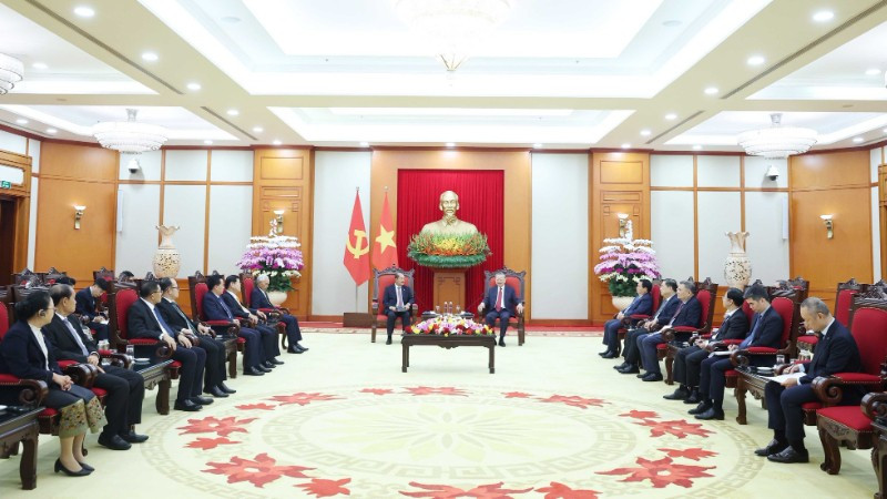 Quang cảnh buổi tiếp. (Ảnh: TTXVN) Quang cảnh buổi tiếp. (Ảnh: TTXVN)