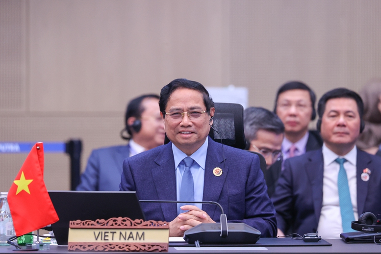 Thủ tướng Chính phủ nêu ba định hướng lớn nhằm thúc đẩy Đối tác chiến lược toàn diện ASEAN-Hàn Quốc thời gian tới - Ảnh: VGP/Nhật Bắc Thủ tướng Chính phủ nêu ba định hướng lớn nhằm thúc đẩy Đối tác chiến lược toàn diện ASEAN-Hàn Quốc thời gian tới - Ảnh: VGP/Nhật Bắc