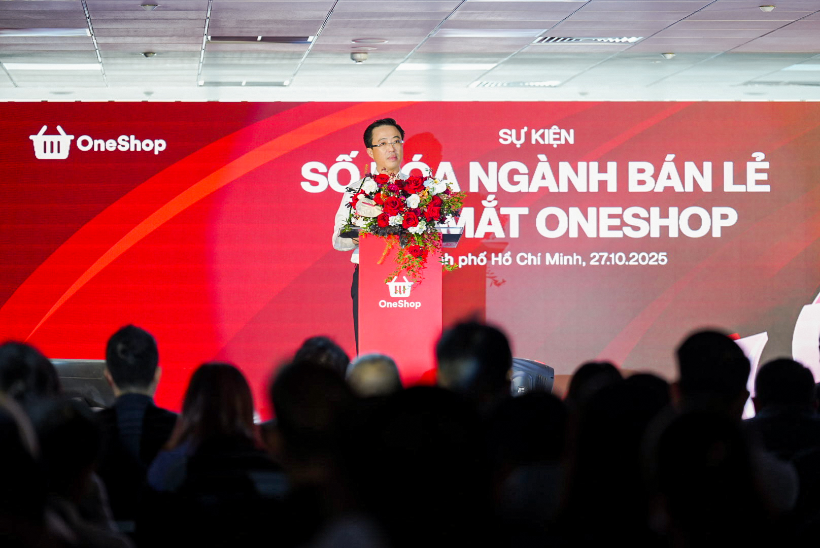 Ông Lê Huỳnh Minh Tú - Phó Giám đốc Sở Công thương TP HCM phát biểu tại buổi lễ Ông Lê Huỳnh Minh Tú - Phó Giám đốc Sở Công thương TP HCM phát biểu tại buổi lễ