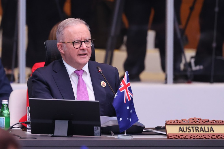 Thủ tướng Australia Anthony Albanese phát biểu tại Hội nghị - Ảnh: VGP/Nhật Bắc Thủ tướng Australia Anthony Albanese phát biểu tại Hội nghị - Ảnh: VGP/Nhật Bắc