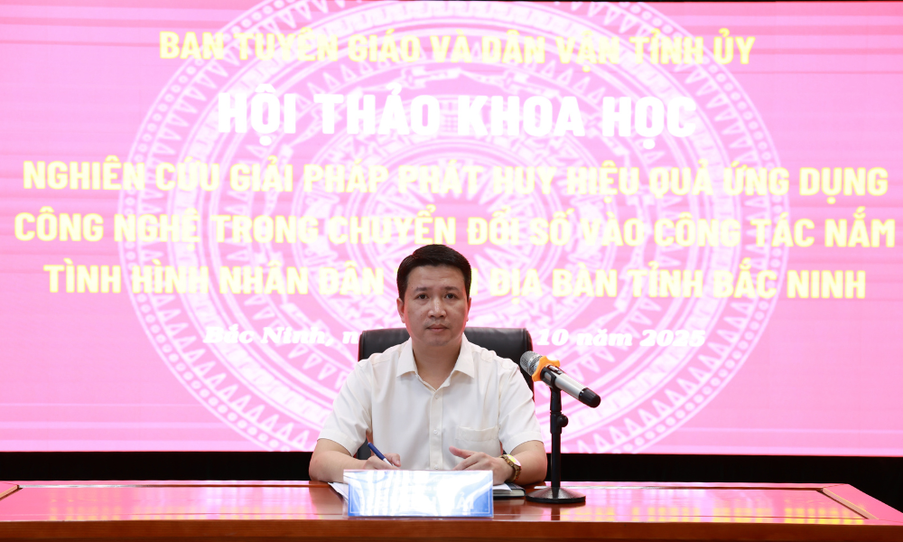 Đồng chí Lê Minh Hải chủ trì hội thảo. Đồng chí Lê Minh Hải chủ trì hội thảo.