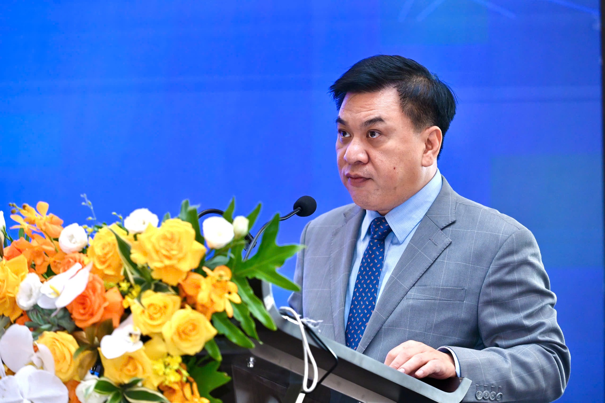 Ông Lê Hoàng Tài, Phó Cục trưởng Cục Xúc tiến thương mại, phát biểu tại hội nghị - Ảnh: BTC Ông Lê Hoàng Tài, Phó Cục trưởng Cục Xúc tiến thương mại, phát biểu tại hội nghị - Ảnh: BTC