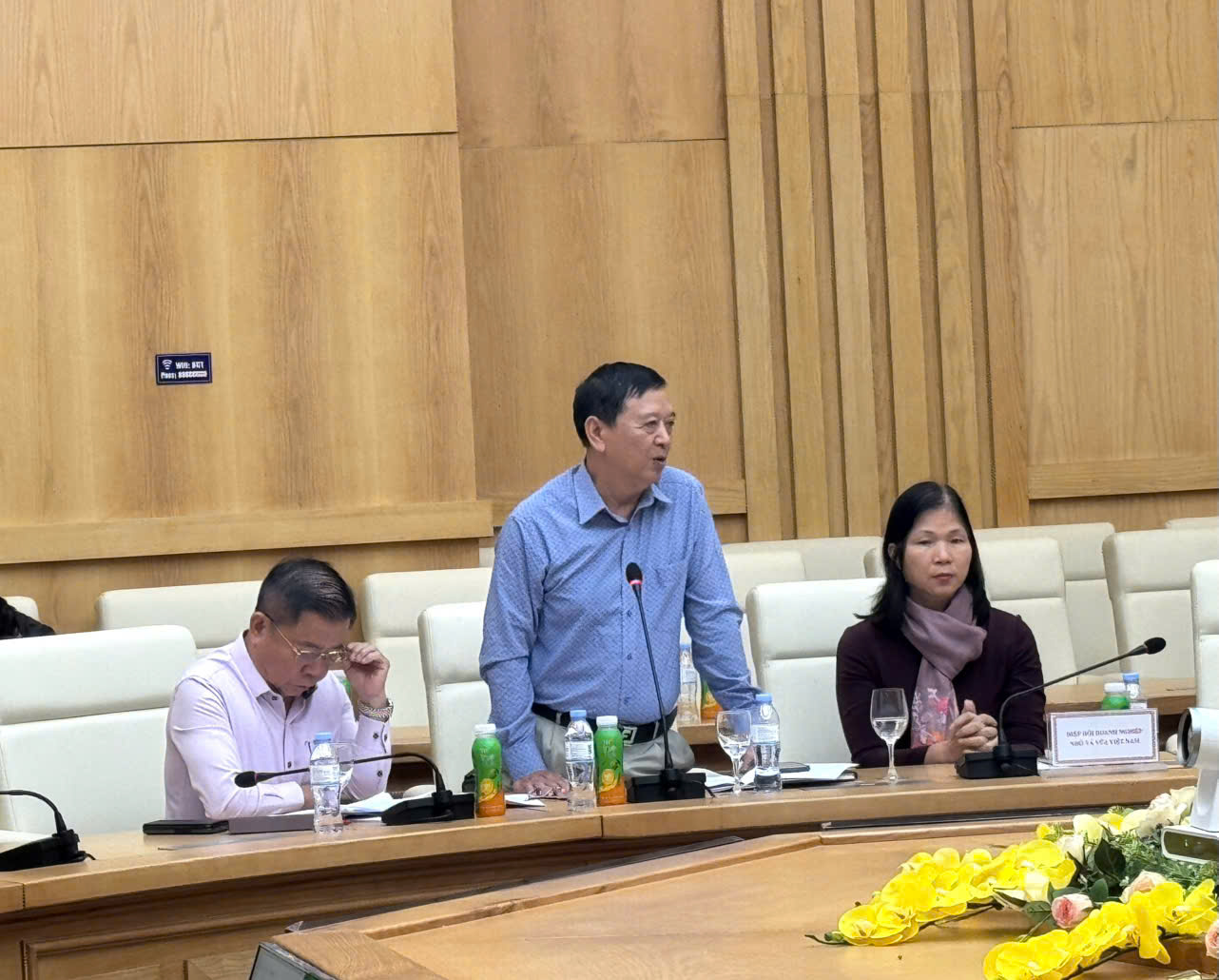 Ông Nguyễn Đăng Sinh - Chủ tịch Hiệp hội VATAP phát biểu tại cuộc họp.