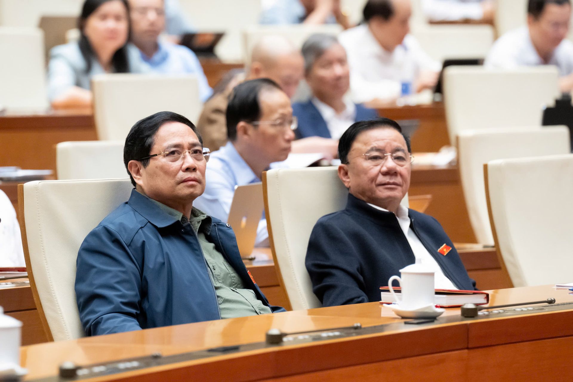 Thủ tướng Chính phủ Phạm Minh Chính và Thường trực Ban Bí thư Trần Cẩm Tú dự phiên Thảo luận Thủ tướng Chính phủ Phạm Minh Chính và Thường trực Ban Bí thư Trần Cẩm Tú dự phiên Thảo luận