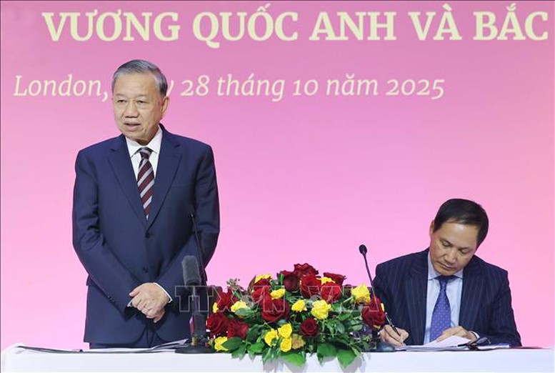 Tổng Bí thư Tô Lâm phát biểu tại cuộc gặp - Ảnh: TTXVN Tổng Bí thư Tô Lâm phát biểu tại cuộc gặp - Ảnh: TTXVN