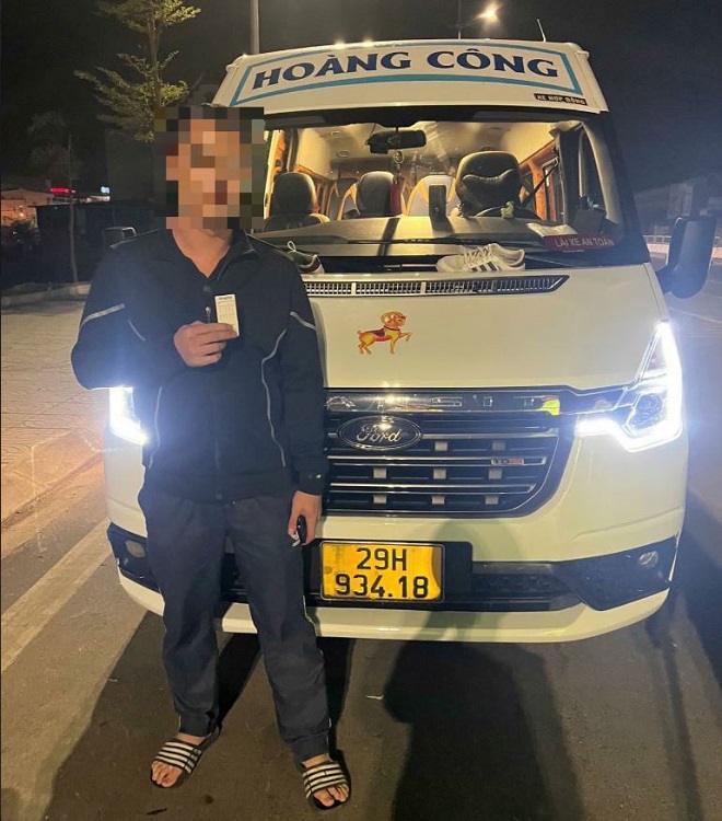 Một trường hợp tài xế dương tính với ma túy bị Công an Quảng Ninh xử lý tháng 12/2024