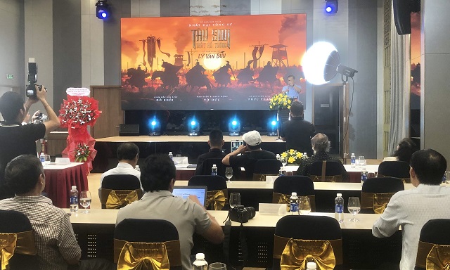 Quang cảnh Buổi giới thiệu về Dự án phim “Tây Sơn thất hổ tướng”. Ảnh: Viết Hiền