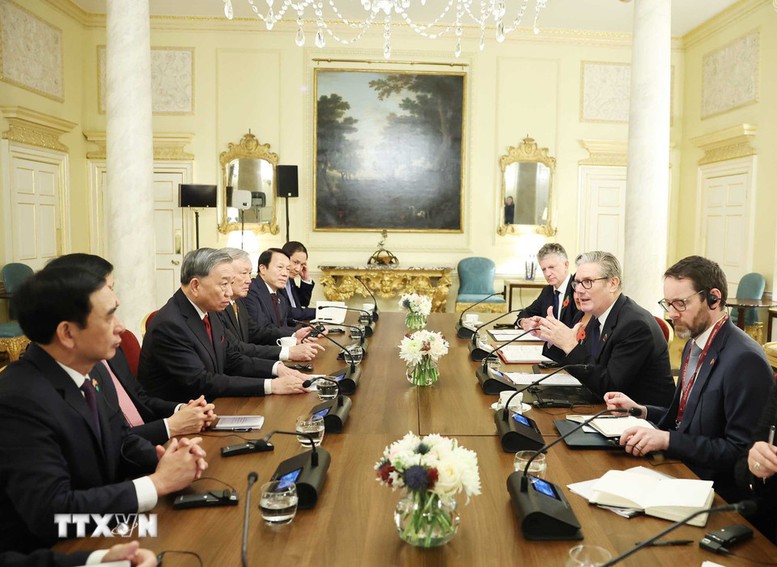 Tại cuộc hội đàm, hai nhà lãnh đạo khẳng định hai nước có nhiều tiềm năng hợp tác trong giai đoạn mới - Ảnh: TTXVN