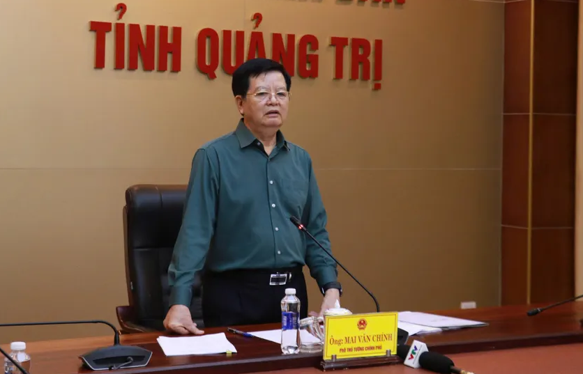 Phó Thủ tướng Mai Văn Chính phát biểu chỉ đạo tại buổi làm việc. Ảnh: MT Phó Thủ tướng Mai Văn Chính phát biểu chỉ đạo tại buổi làm việc. Ảnh: MT