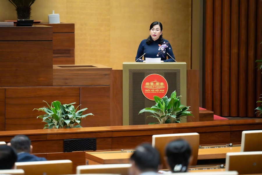 Chủ nhiệm Ủy ban Khoa học, Công nghệ và Môi trường Nguyễn Thanh Hải trình bày Báo cáo thẩm tra Chủ nhiệm Ủy ban Khoa học, Công nghệ và Môi trường Nguyễn Thanh Hải trình bày Báo cáo thẩm tra