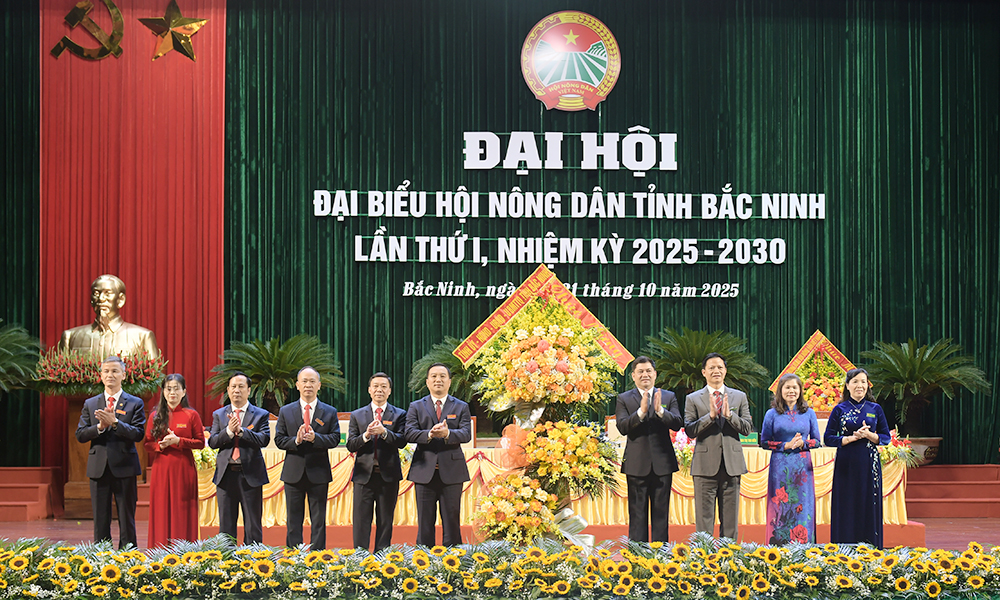 Khai mạc Đại hội đại biểu Hội Nông dân tỉnh Bắc Ninh lần thứ I, nhiệm kỳ 2025-2030
