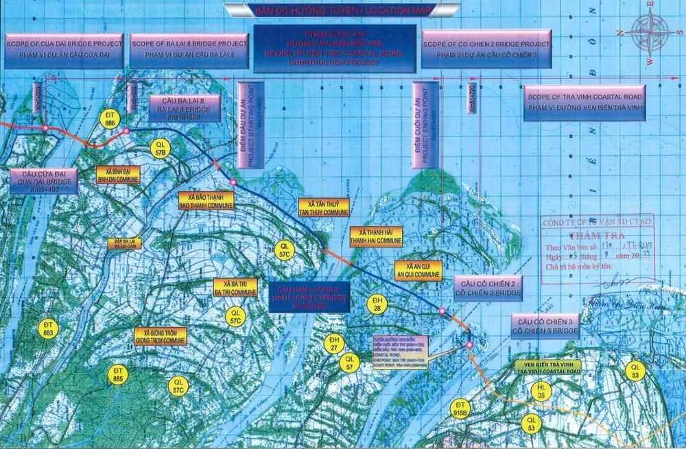 Vĩnh Long đầu tư tuyến đường bộ ven biển gần 8.000 tỷ đồng